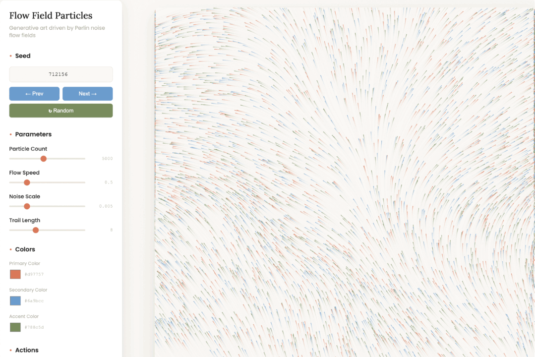 Flow Field Particles